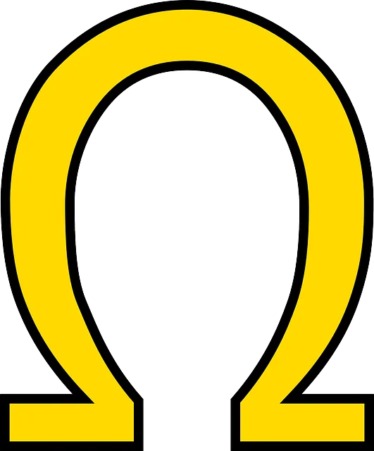 Greek letter omega for Ohm - resistance